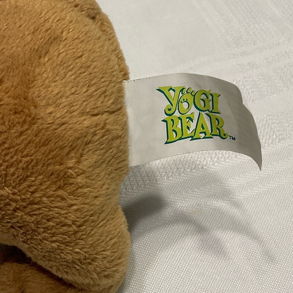 Yogi Bear The Original Brown Plush Bear with Green Hat and Tie - Picture 6 of 6